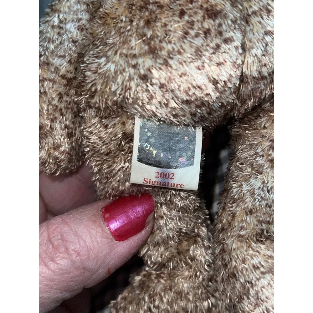 TY Beanie Baby - 2002 SIGNATURE BEAR - Retired (RARE w TAG ERROR)